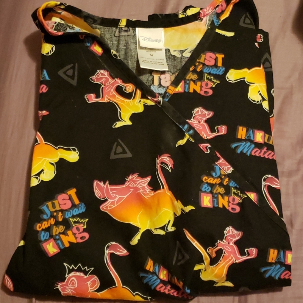 The Lion King scrub top